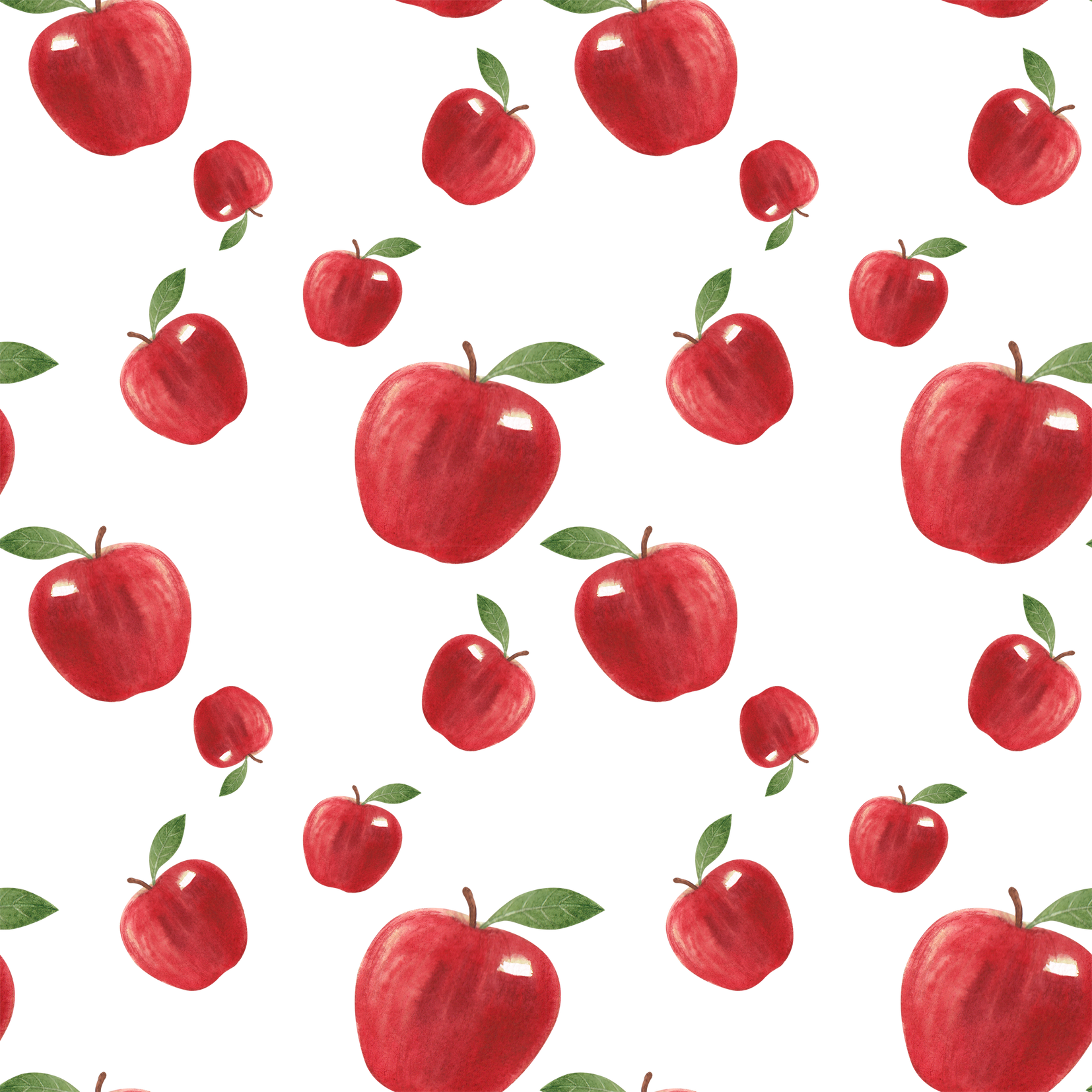 Apples Seamless Pattern